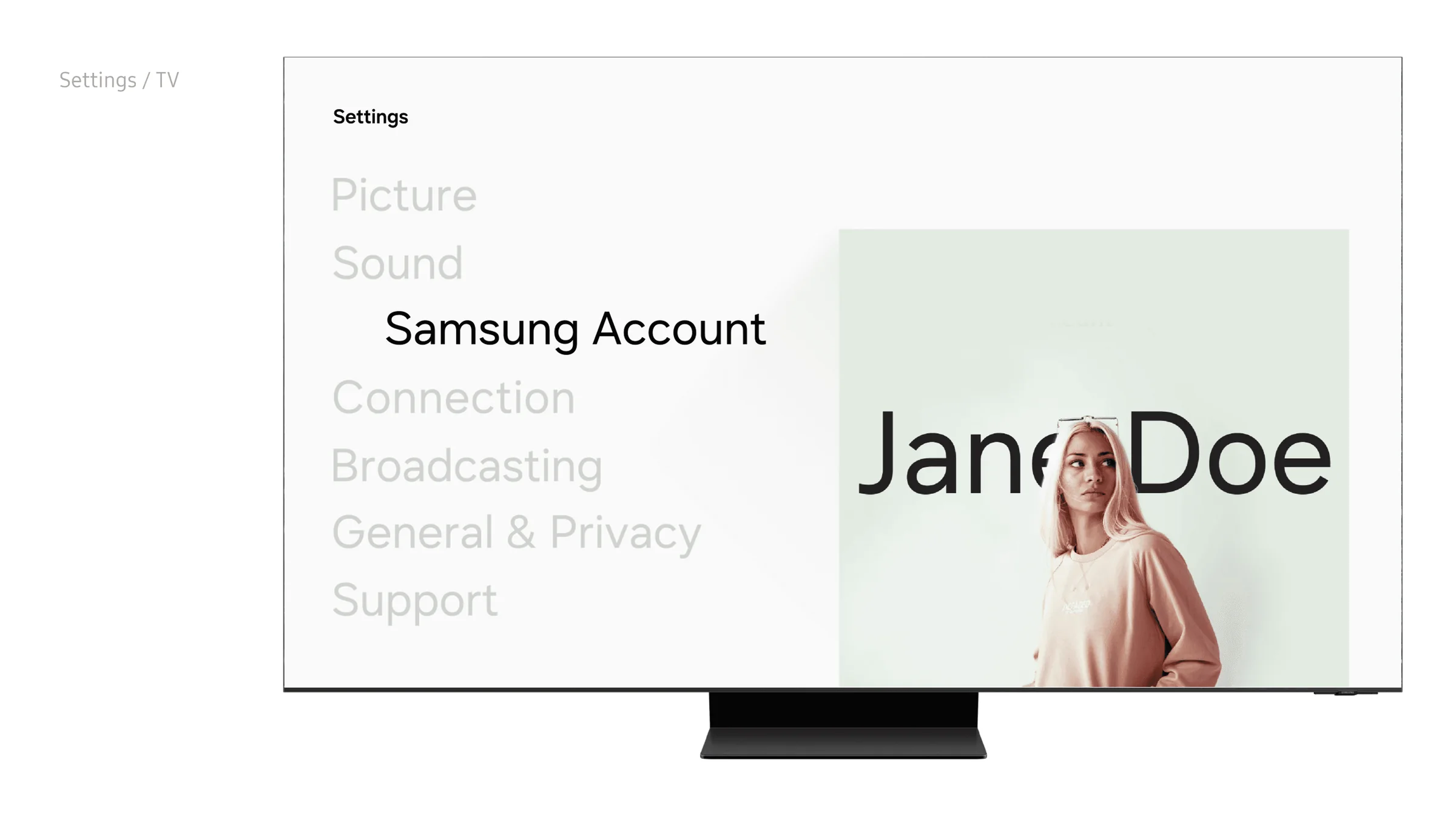 The same identity in TV settings